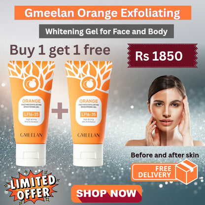 Orange Exfoliating gel buy one get 1 free